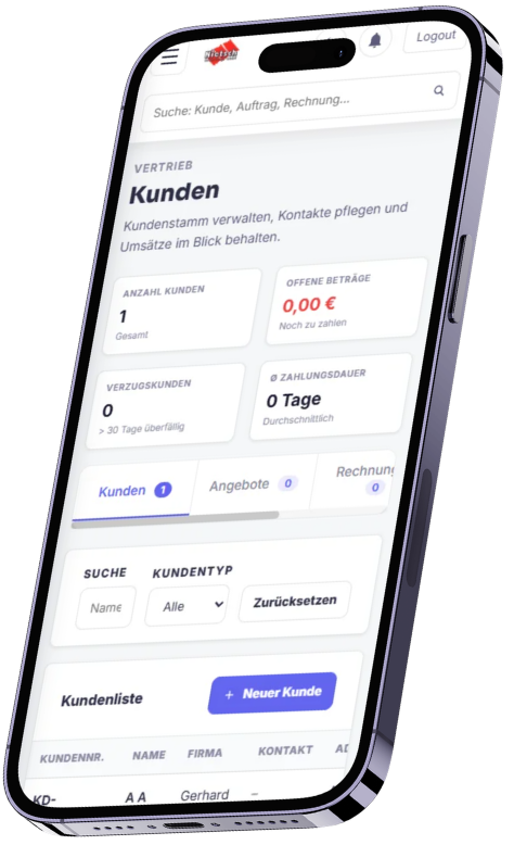 HandwerkerCRM Dashboard