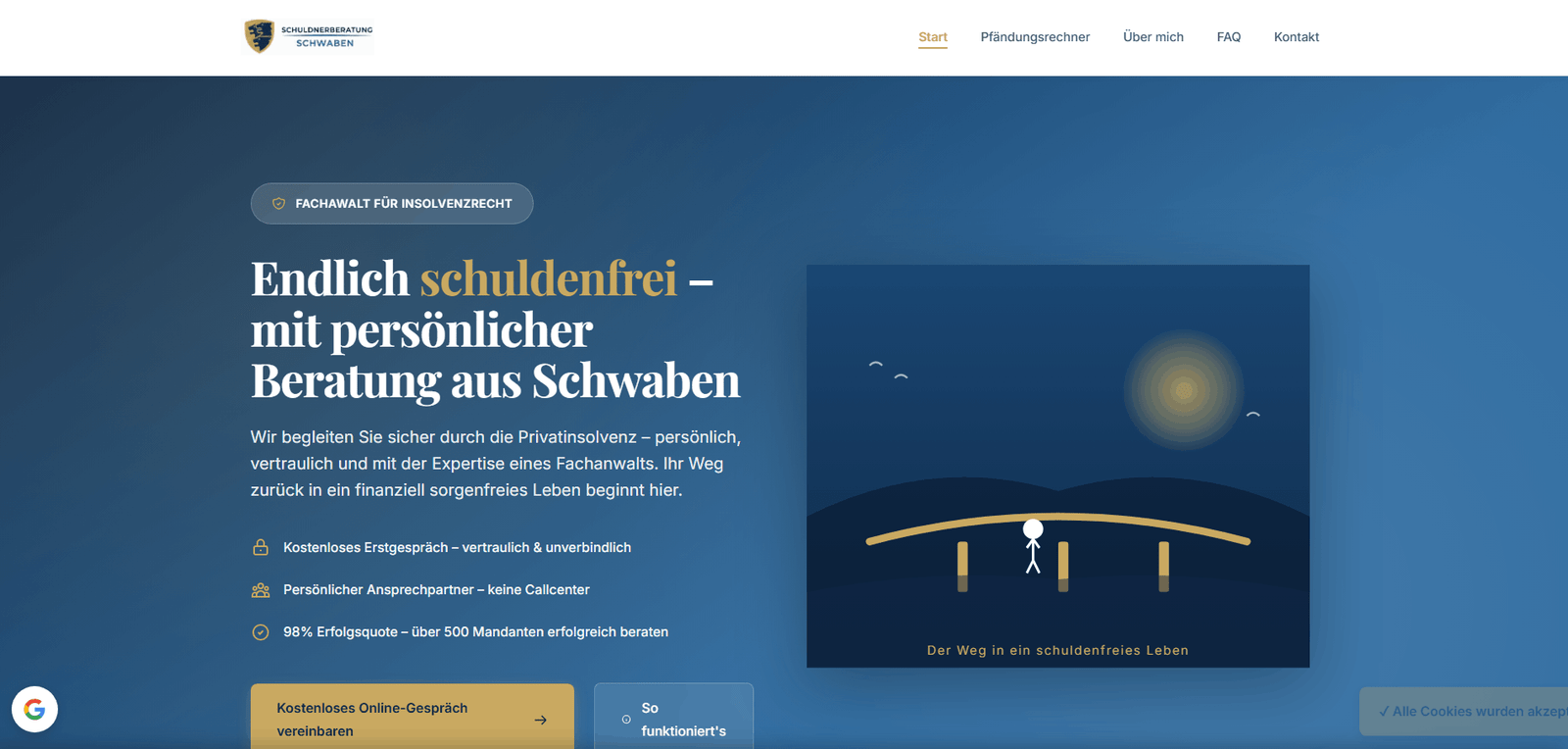 Insolvenzberatung Website